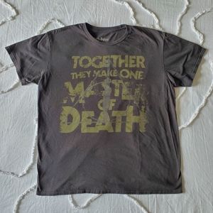 Harry Potter-Unisex- Graphic Tee- Large-"Together They Make One Master of Death"